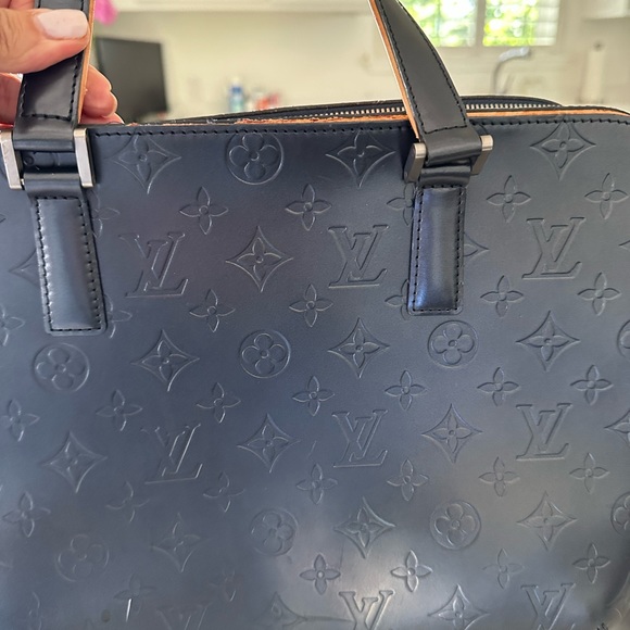 Louis Vuitton blue tote MALDEN. - Picture 1 of 8